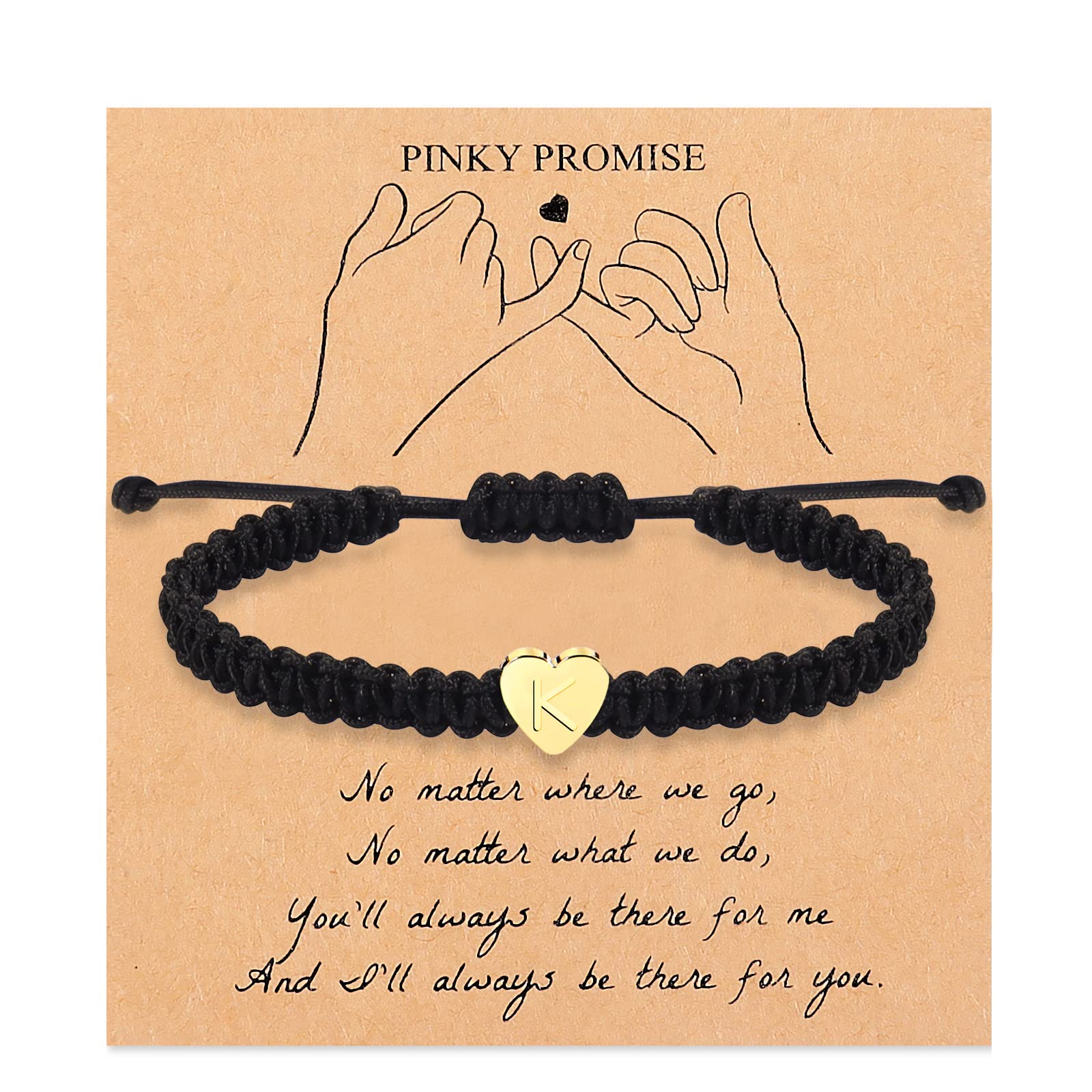 choice of allMother's Day Gift Ideas Initial Bracelet for Women Men Handmade Heart Letter Bracelet Mothers Day Gifts for Mother Wife Friends Girlfriend