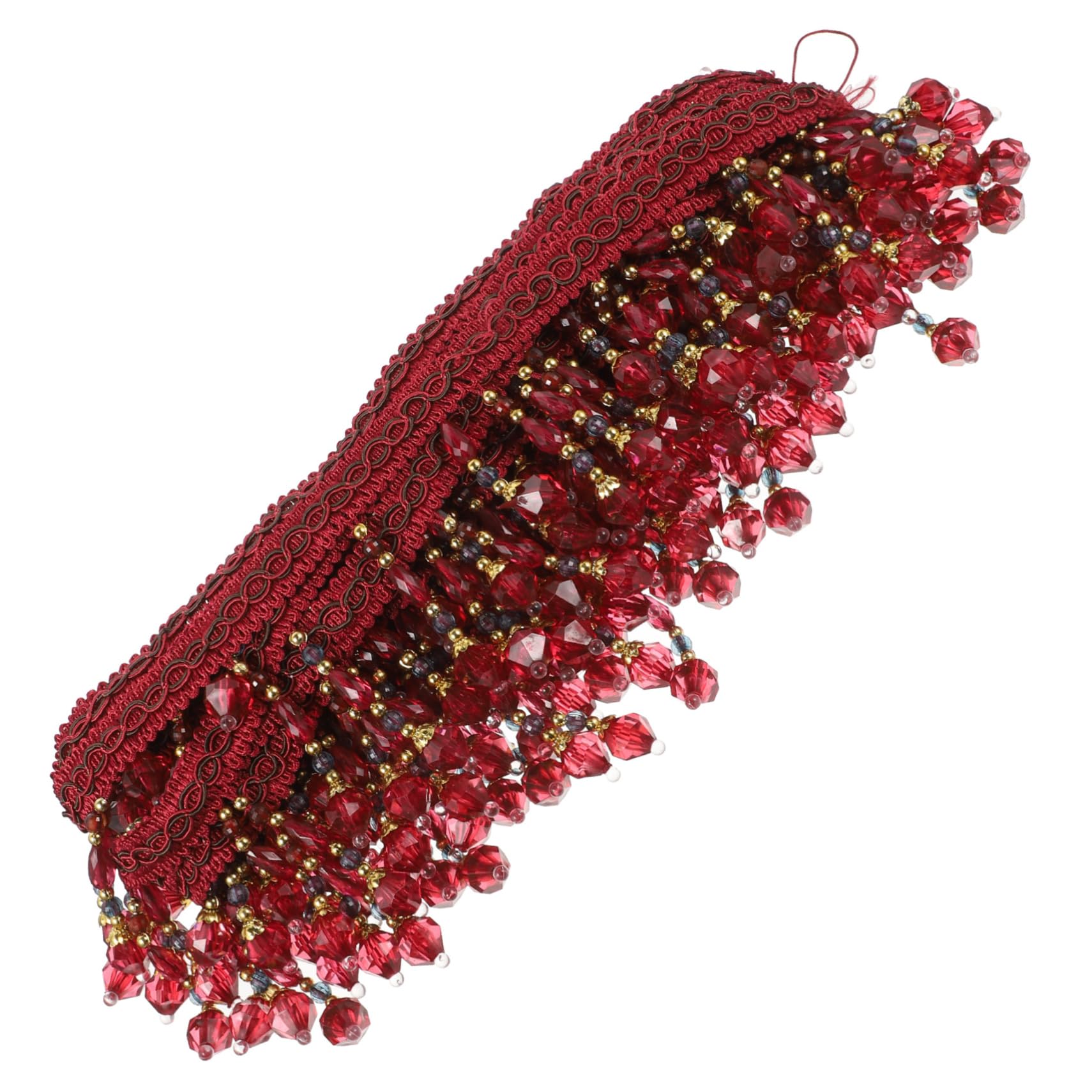 OSALADI Frange à Perles pour Rideaux Accessoire Décoratif pour Rideaux DIY Mètres