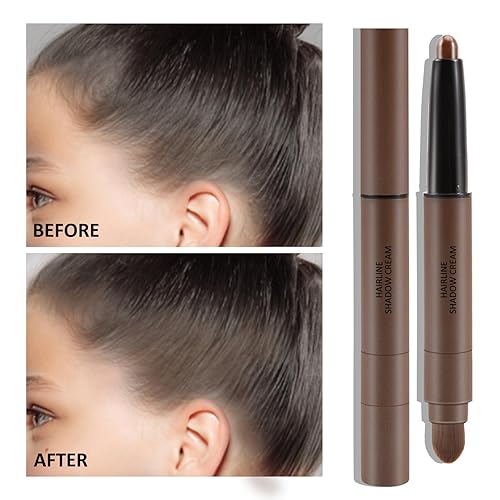 Miniatura 2 de Boobeen Barra de sombra para retoque de raíz, corrector de raíces de cabello para adelgazamiento, cobertura de cabello gris, uso como lápiz de cejas