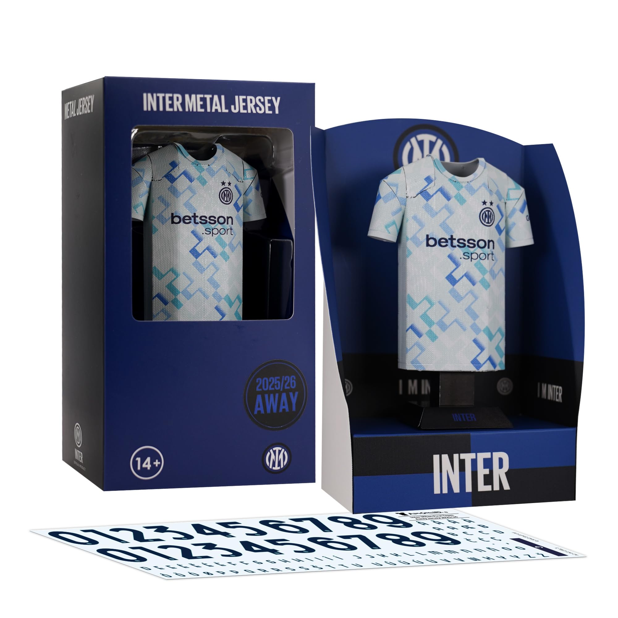 Inter Milan 25/26 Away Metal Football Shirt, Officially Licensed Miniature Alloy Replica Jersey Collectible Display Gift - Image 2