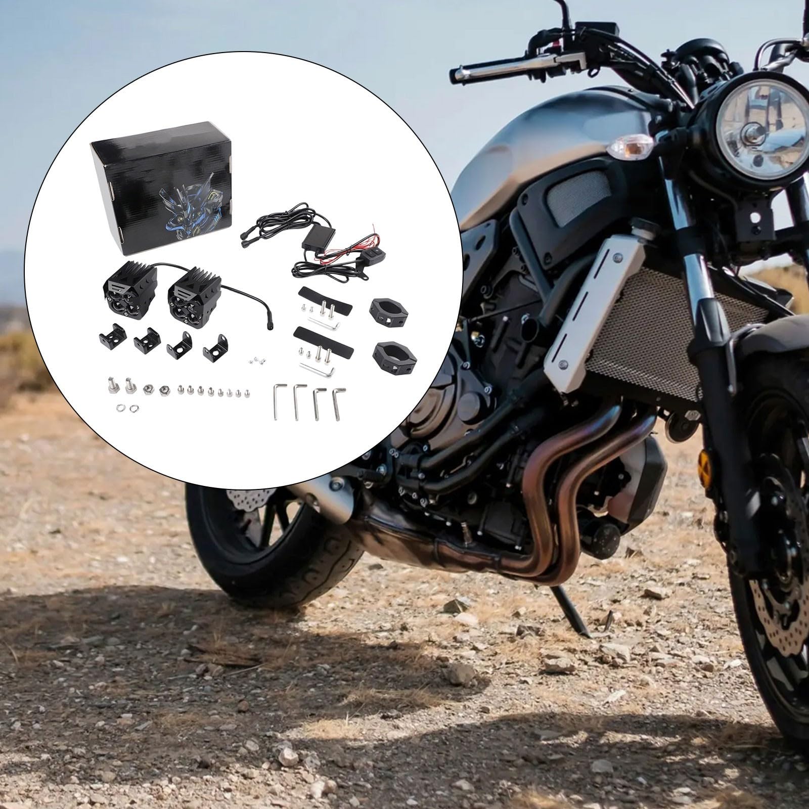 Faretto LED per moto 60W per bicolore Giallo Faretto LED per