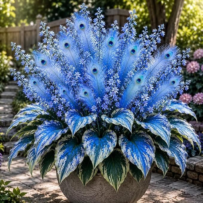 Perennial/Rainbow Colorful Hosta Rhizome|Brilliant Hosta Bulbs for Planting Now UK/Grow Well/Excellent Display/Potted/Low Maintenance-6bulbs