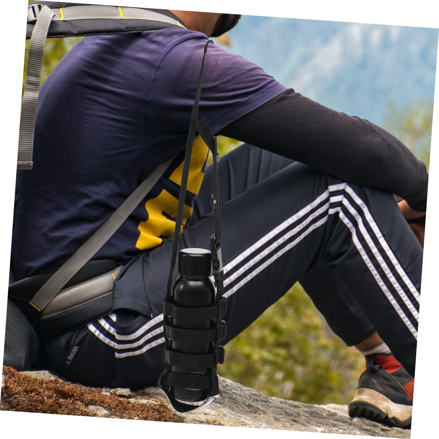 SUPVOX Corde de Sangle de Bouilloire Manchon de Bouteille de Sport Manchon de Bouteille d'eau Trekking Accessoires Housse Gourde Manchons de Bouteille de Sport Porte-Bouteille