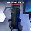 blue microphones yeti usb microphone blackout (for recording and streaming on pc and mac three condenser capsules four polar patterns headphone output and volume control plug and play)