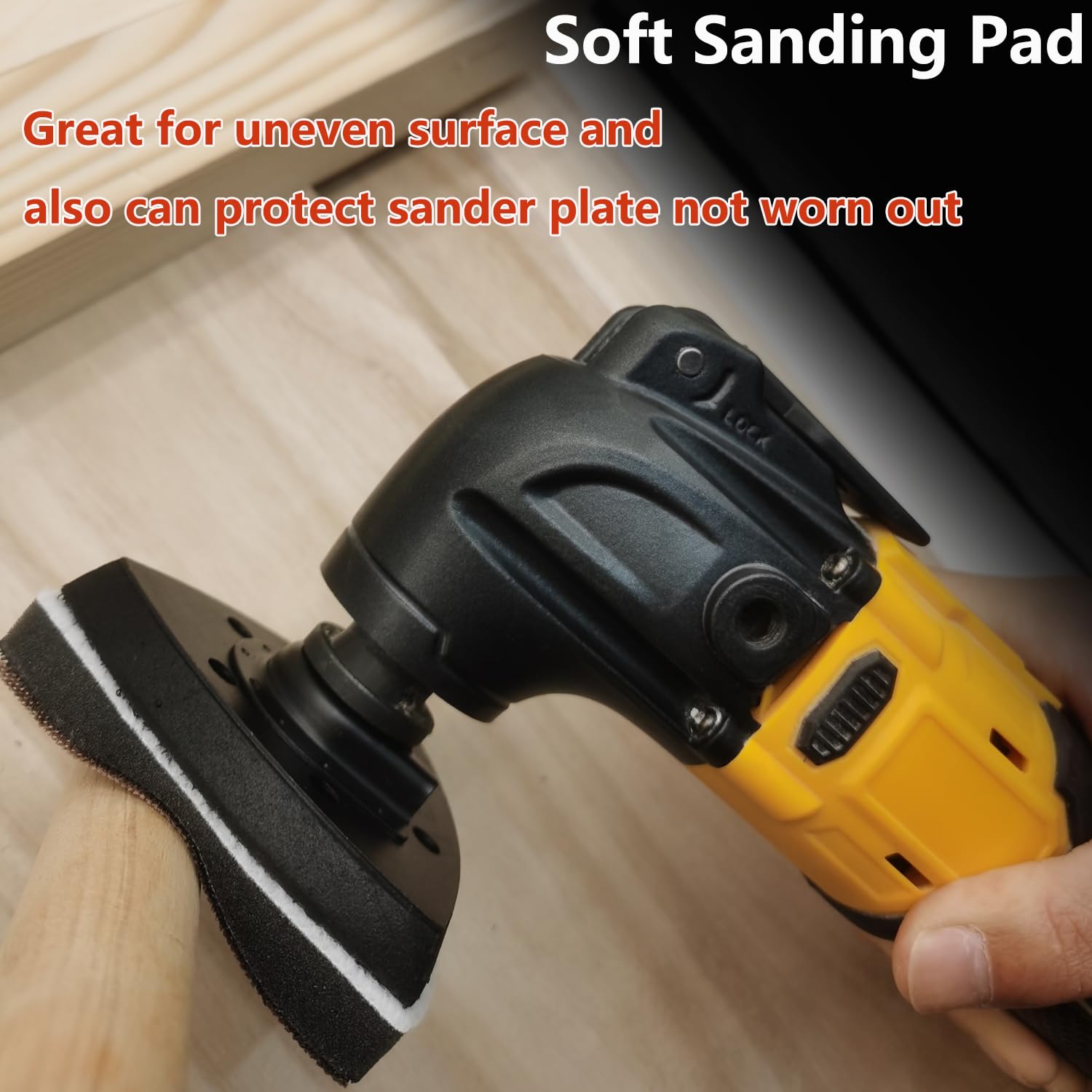 FOWOK 138Pcs Oscillating Tool Sanding Pads Kit, 2Pcs Sanding Pad and 1 Interface Pad 135Pcs Multitool Sandpaper Fit for Finishing Detail Sanding -FOTS138
