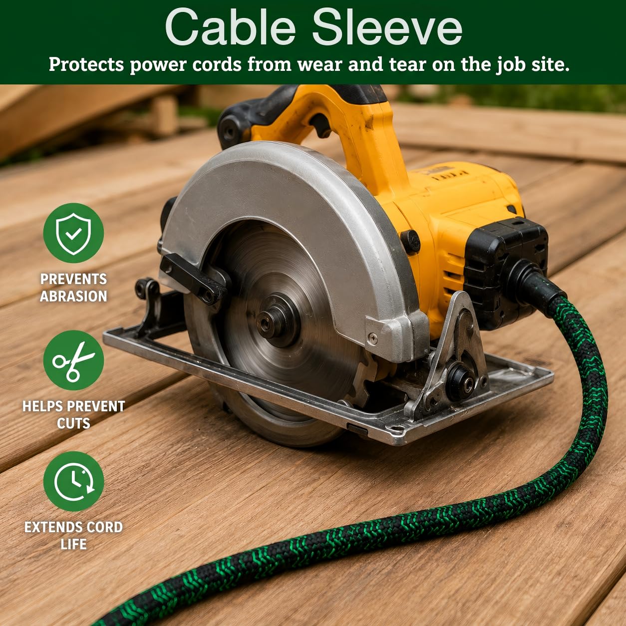 Cable Sleeve Organizer - Self-Wrapping Wire Loom -3