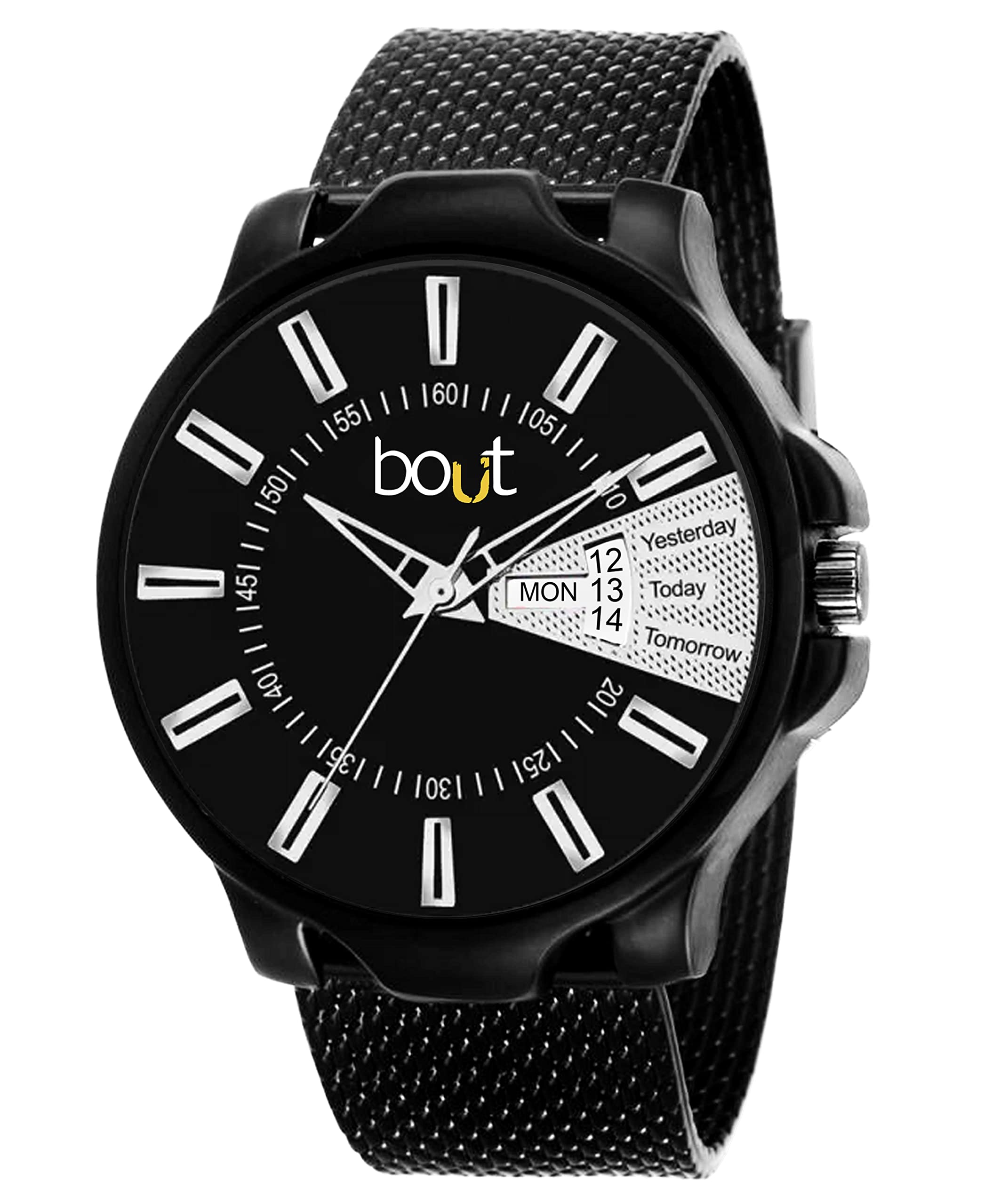 bout Boys Classic Design Analog Watch | Silicone Strap Watch (Black) (BOUT-1159 Black) (B0C44373K7) Amazon Price History, Amazon Price Tracker