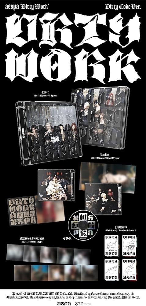 Amazon.com: aespa - Single Album [Dirty Work] Dirty Code Ver