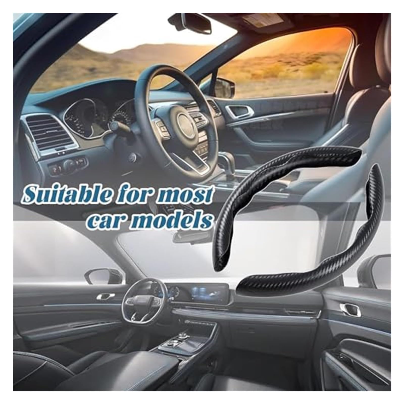 Volante Funda Coche para Q3 para SLine para Quattro para Sportback para Q5 Volante Antideslizante Resistente Al Desgaste 2 Uds Protector Cubierta