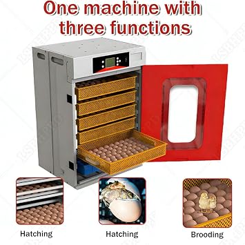 400 Egg Incubator Cabinet, Automatic Digital Poultry Hatcher with Auto Egg Turning, Temp & Humidity Control, for Chicken Duck Quail Bird Eggs