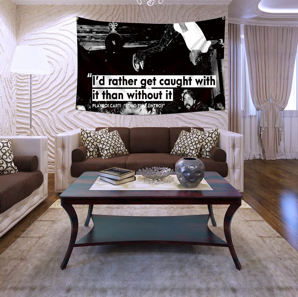 Buy Playboi Carti Die Lit Rap FlagI'd Rather Get Caught with It Than