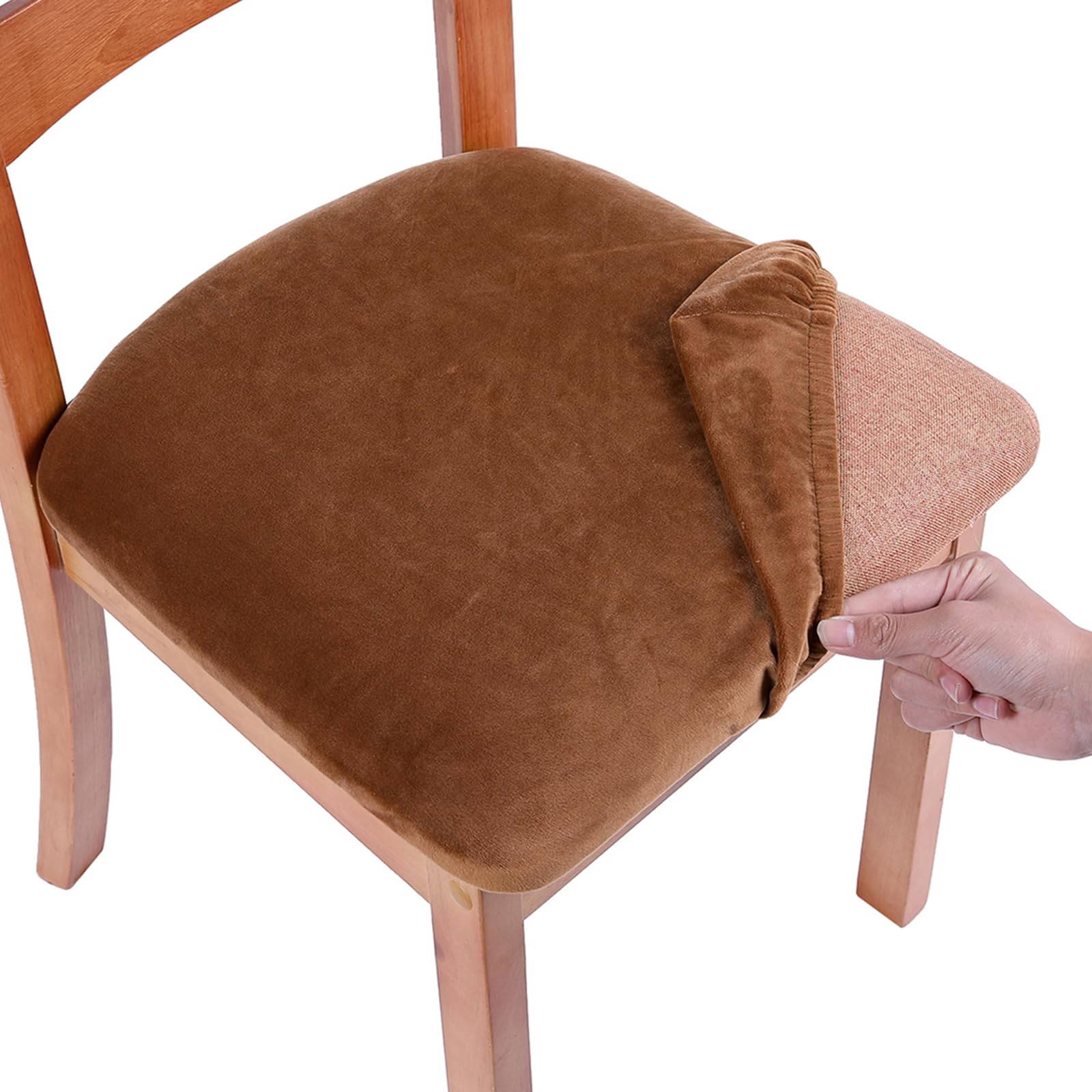 Velvet Dining Chair Covers - Set of 6 -23 Velvet Dining Chair Covers - Set of 6 -23