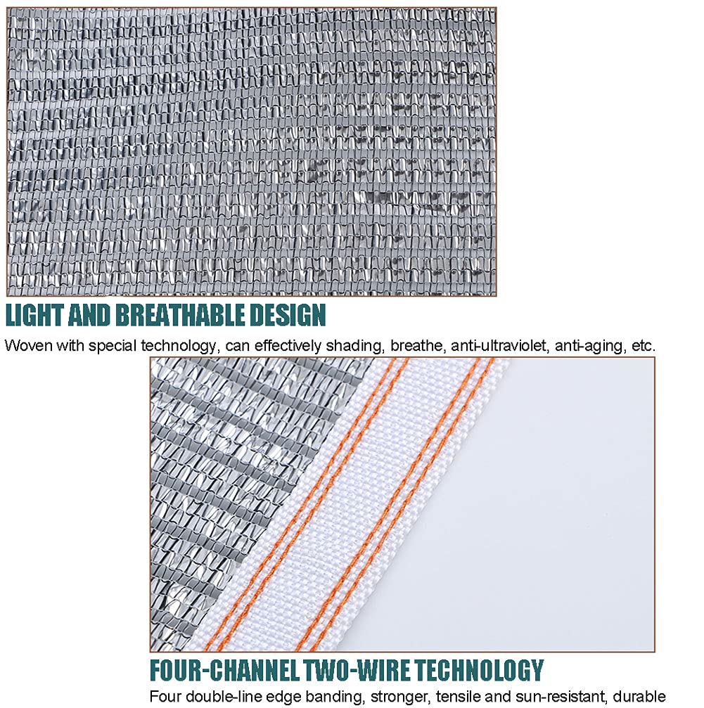 rete frangisole, For la copertura della serra delle piante, telo riflettente del calore(75% Shading Rate,3x4m)