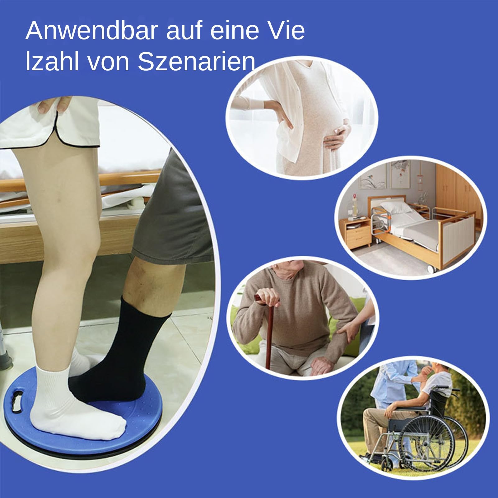 FlexTurn Swivel Trainer – Drehscheibe, Tragbare Drehplattform | Rutschfestes Balanceboard Mit Stabiler Drehbasis, Ideale Rotationshilfe Für Cheerleading, Tanztraining, Eiskunstläufer Und Fitnessstudio