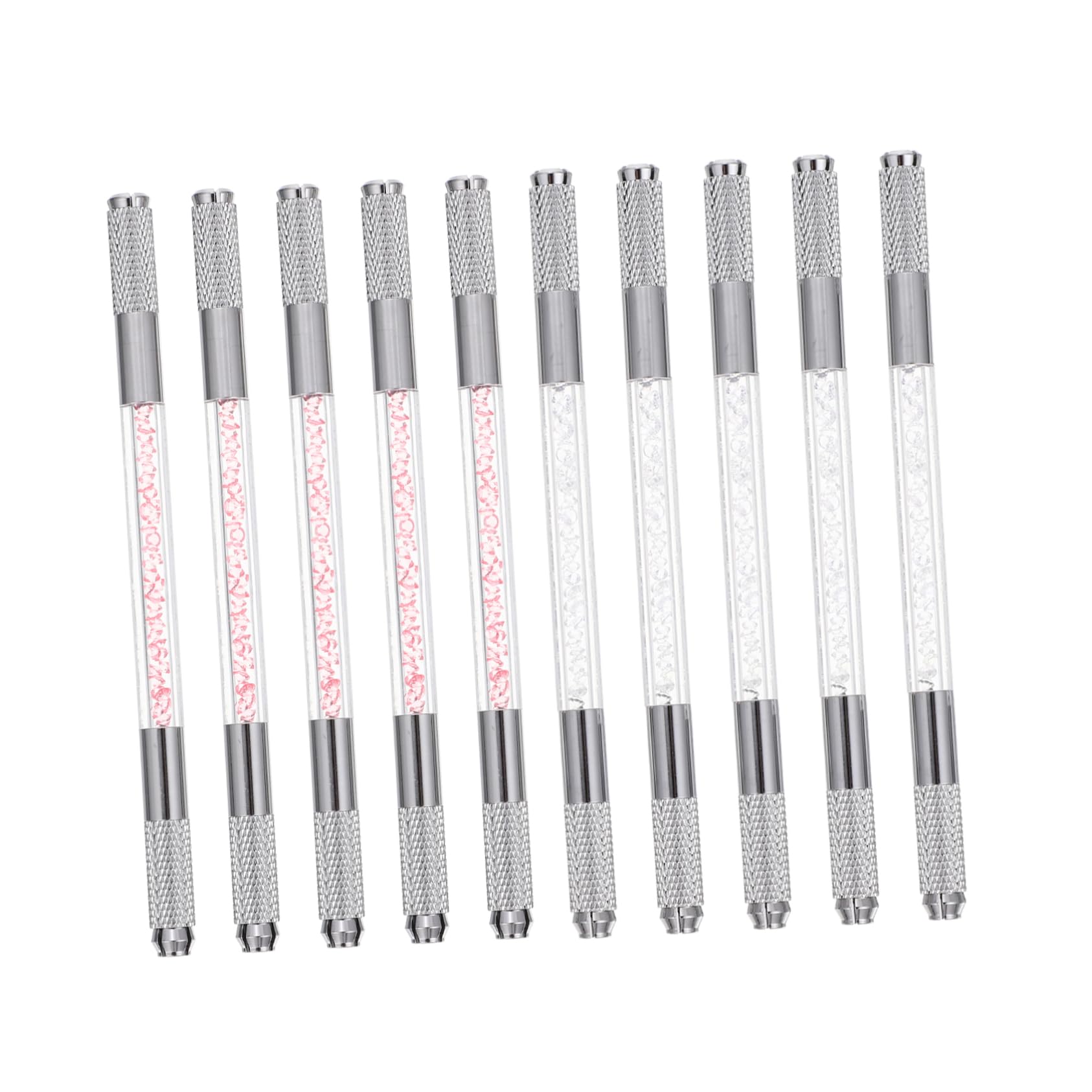 FRCOLOR Penna Microblading Sopracciglia 10 Pezzi Decorazione di Cristalli e Aspetto Naturale in ABS per Make-up Professionale e Principianti