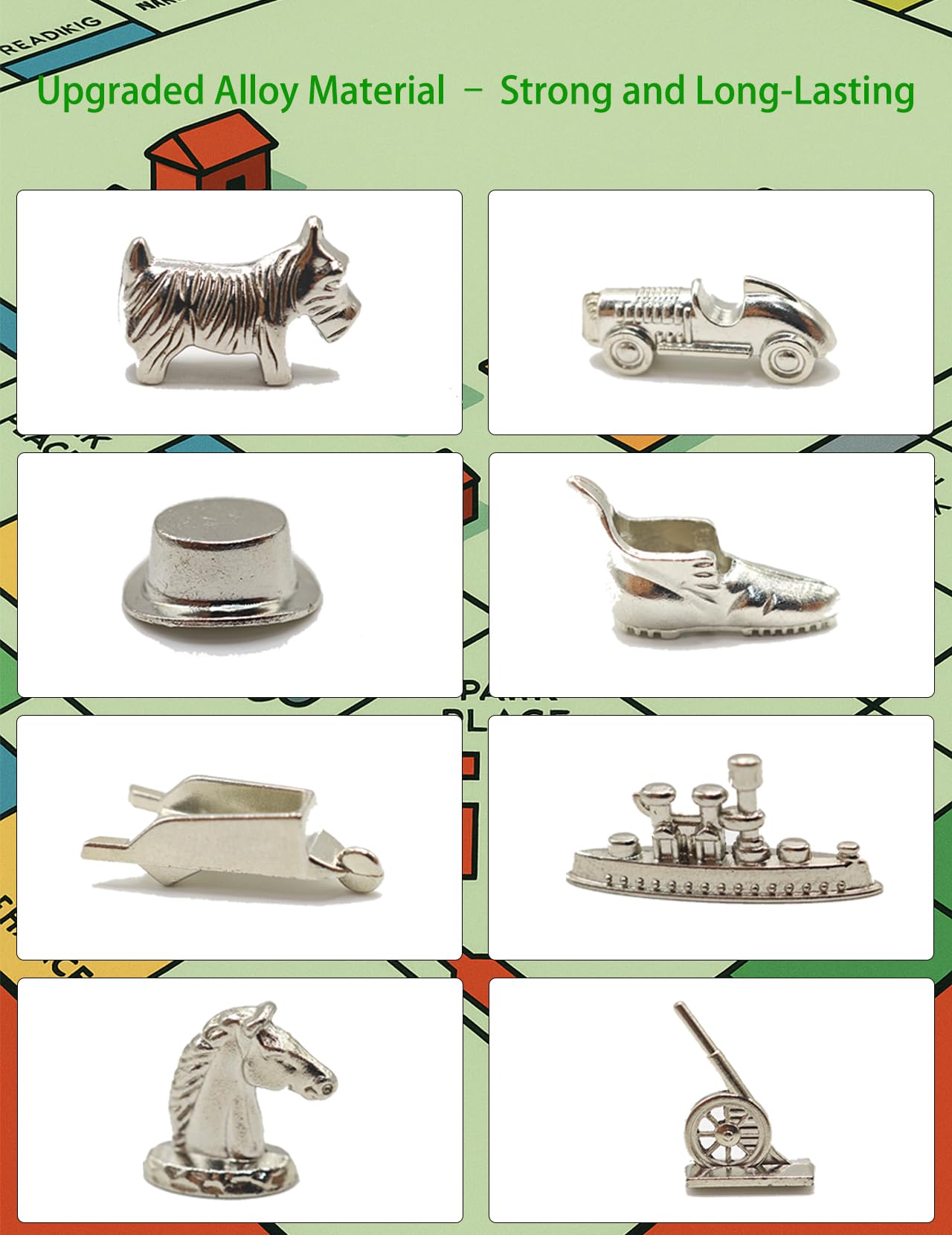 Pezzi Di Ricambio Monopoly: 12 Case Rosse E 32 Case Verdi Per Giochi Da Tavolo – Accessori In Plastica - 4