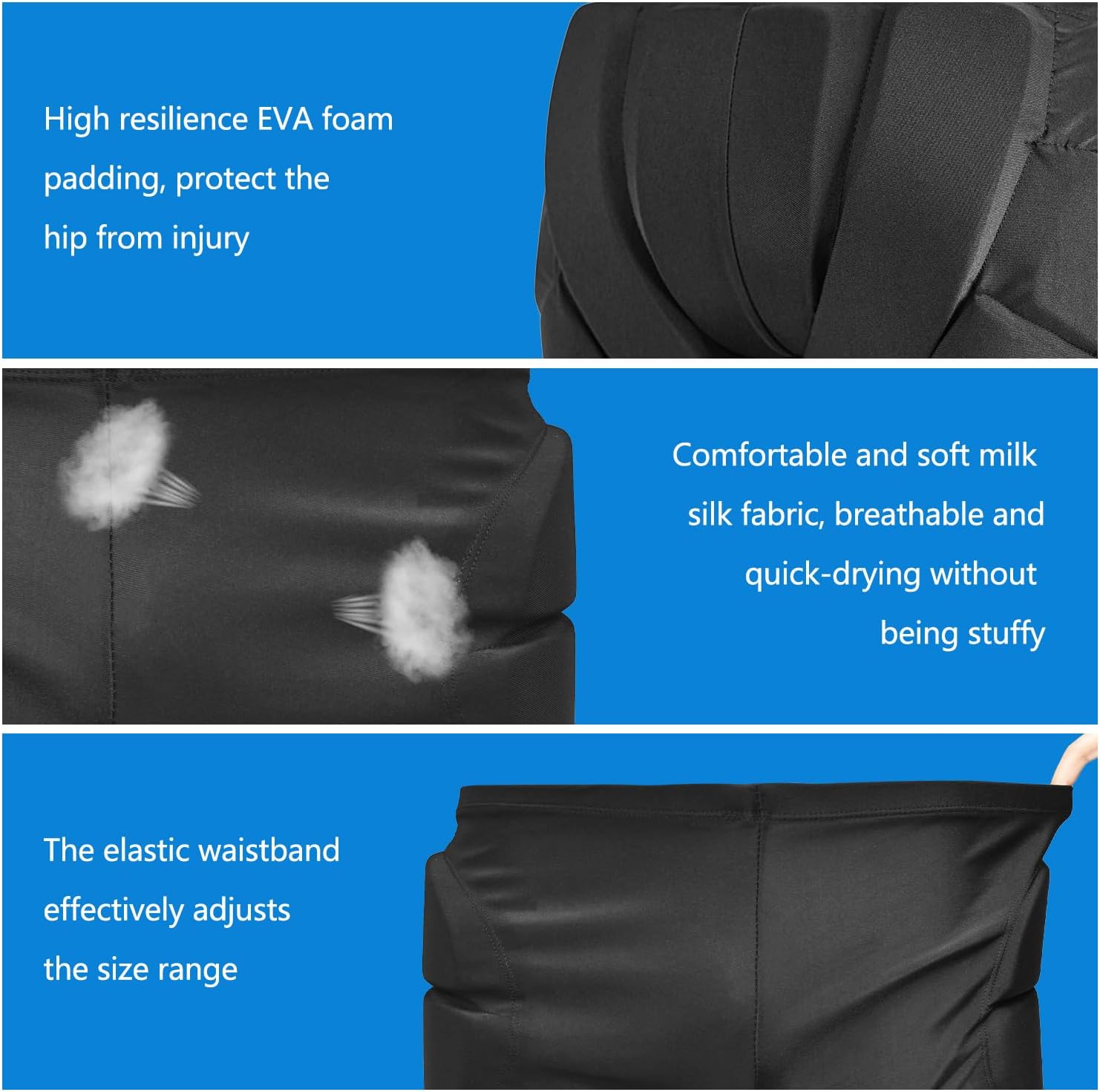 AIDY-PRO Snowboard Padded Shorts Impact Shorts for Snowboarding, Hip and Butt Pads for Skating, Snowboard Butt Pad for Kids Adult