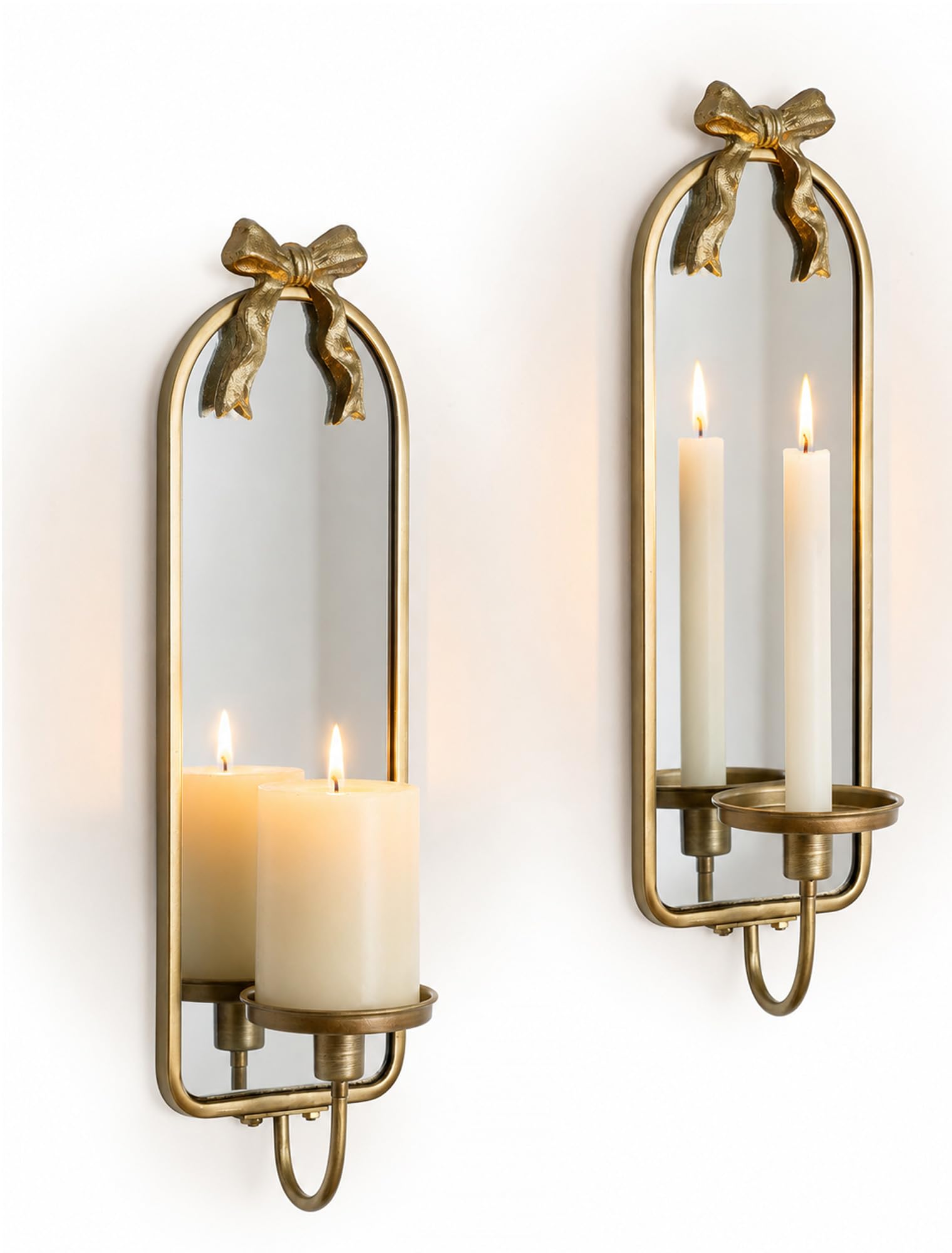 Gold Candle Sconces Wall Decor Walasis