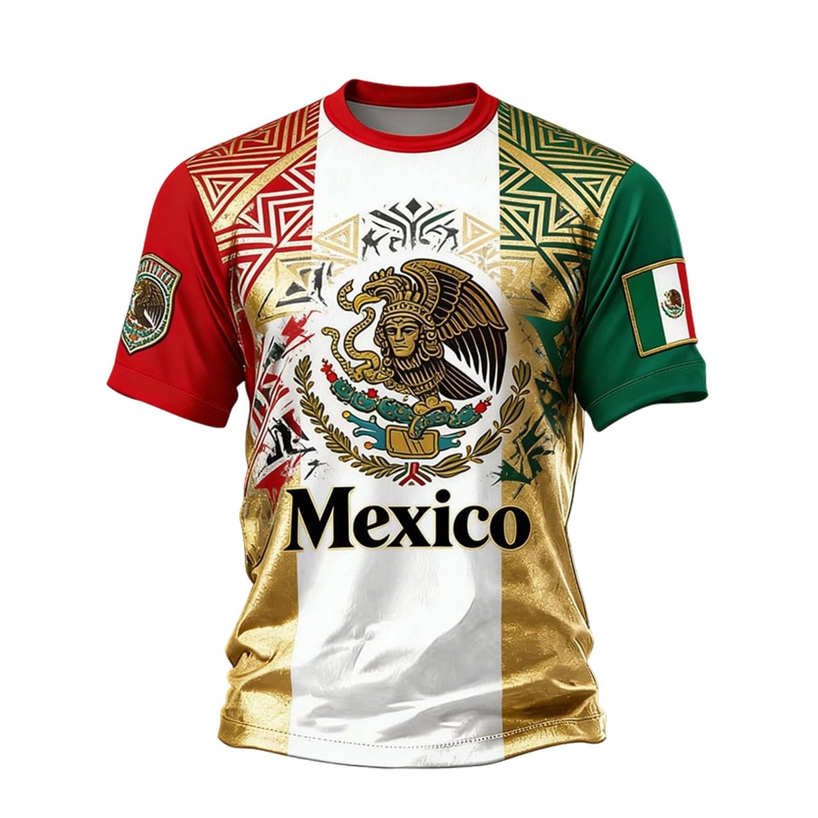 Football Fan 2026 Mexico Shirts Mens Football Tee Tops Merchandise Funny Tshirts Summer Round Neck Shirt Casual Short Sleeve Fans Top Breathable Sport Athletic Hiking Workout T-Shirts