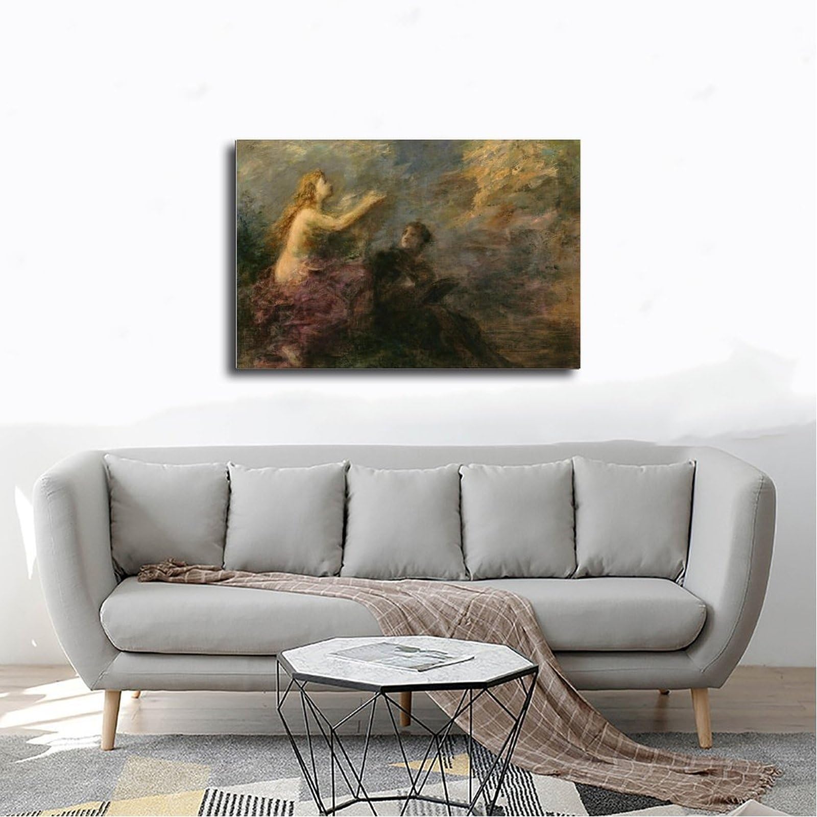 Inspiration (1904) Poster sur toile pour décoration de bureau Cadeau