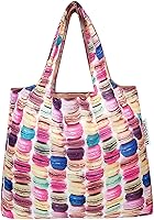 Vista 3 de allydrew Bolsa plegable de nailon reutilizable (juego de 2), macarons