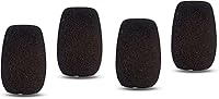 Vista 1 de Shure ACVG4WS-B - Parabrisas de espuma negra para micrófonos de condensador de cuello de cisne central (contiene cuatro)