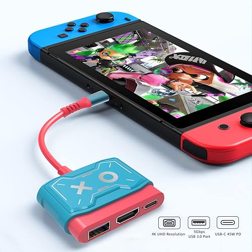 Vista 5 de IQIKU USB Type C to HDMI Adapter, 4K Resolution, Supports Nintendo SwitchSwitch OLED, Laptop Compatible
