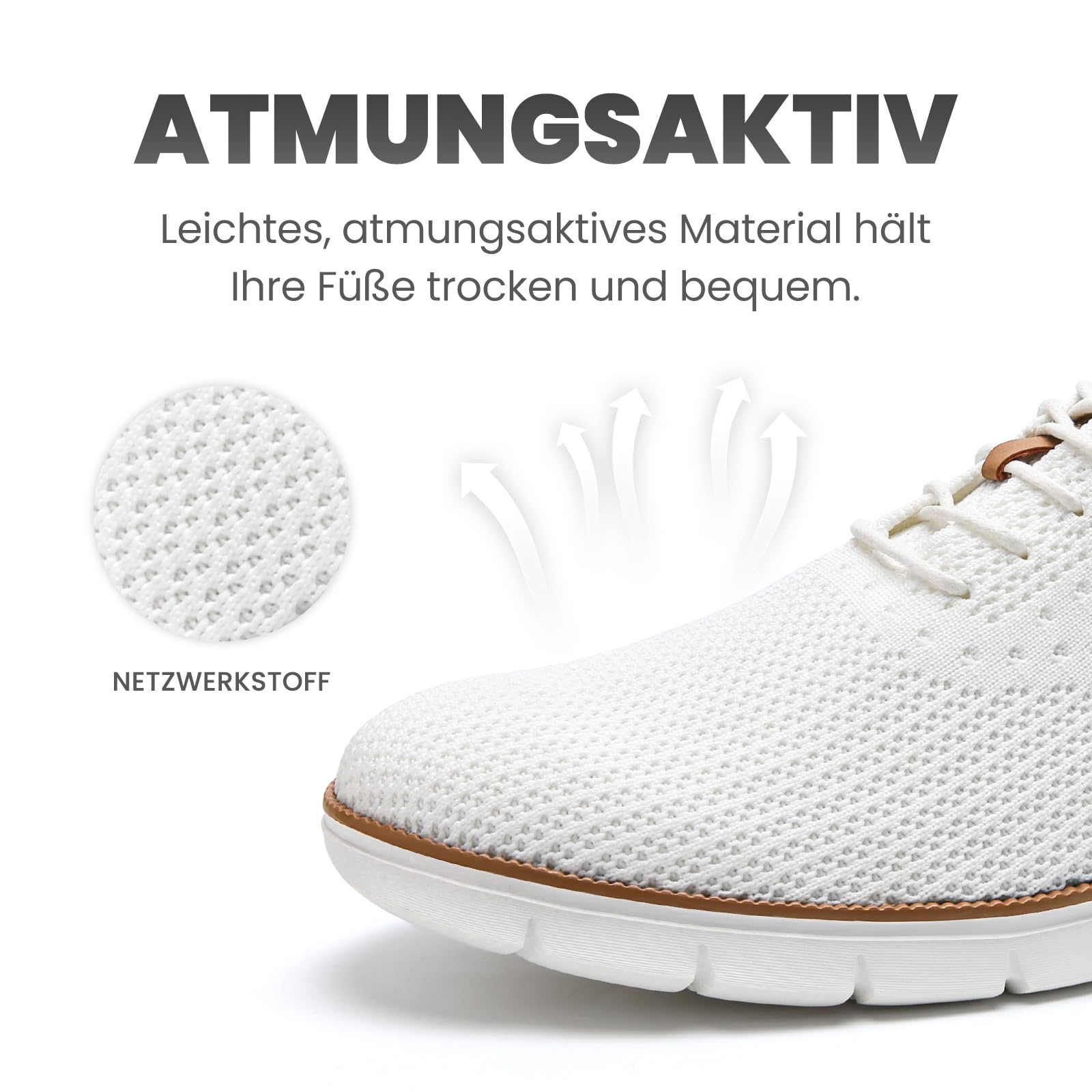 LEZTA Zapatos para Hombre Zapatos de Vestir Oxfords Sneakers de Malla Transpirable Zapatos Deportivos de Negocios Zapatos para Caminar y Tenis Cómodos