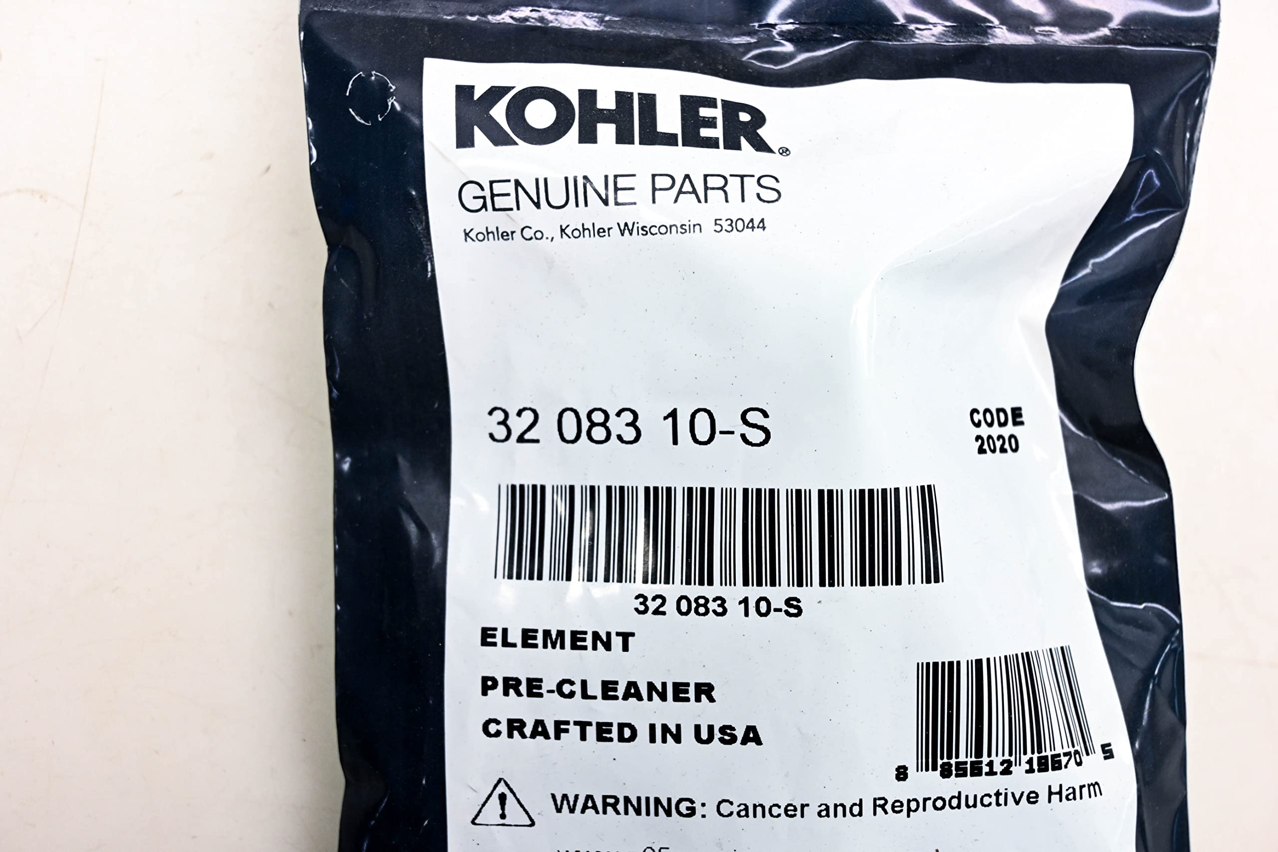 Amazon.com: Kohler OEM Part 32 083 10-S Element: PRE-Cleaner KH-32