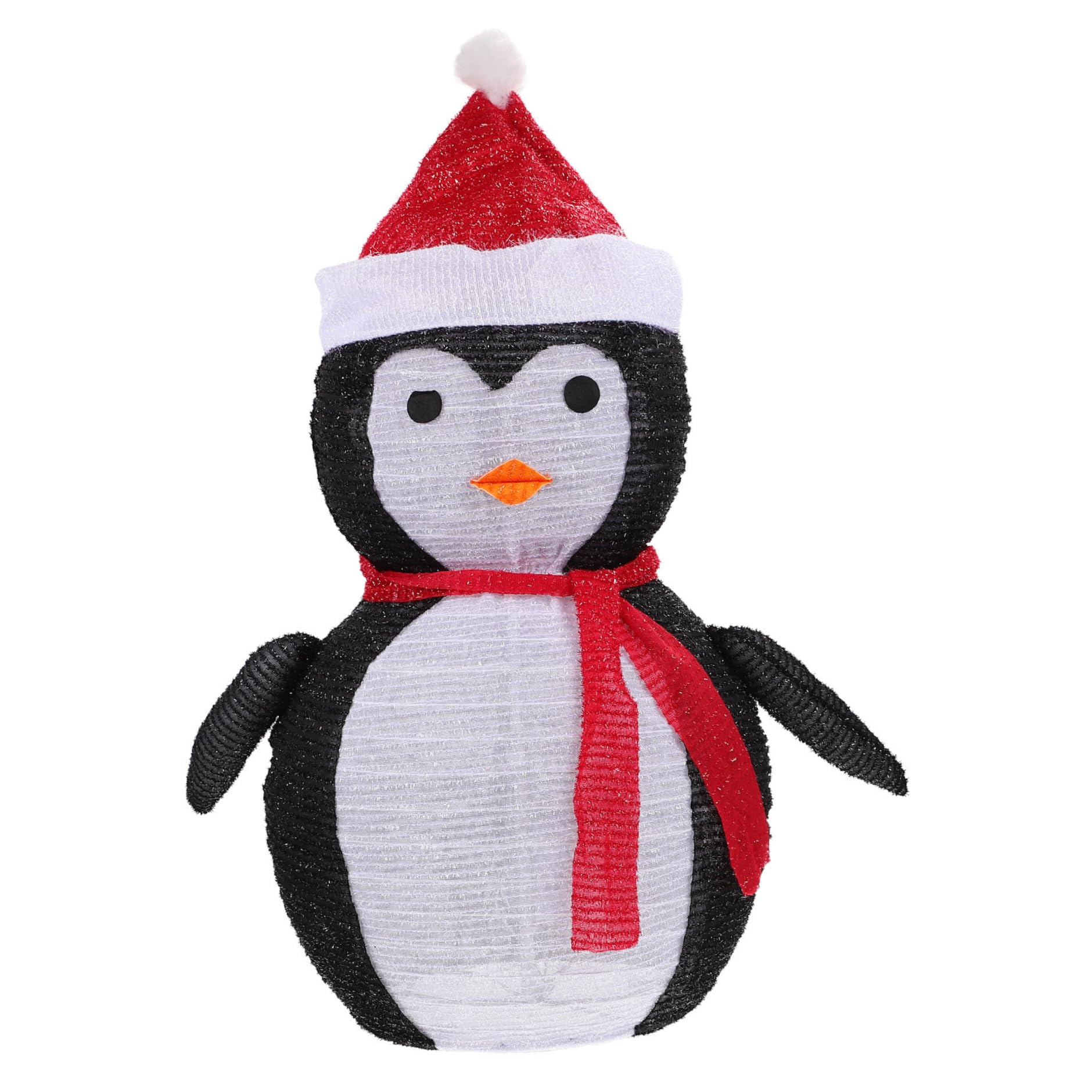 Lumière de pingouin de Noël 2,3 pieds imperméable à 40 LED et structure nouveauté pliable