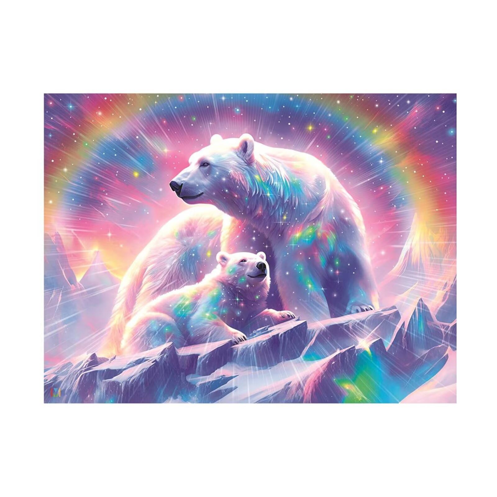 Rainbow Animal Bears Puzzle 1000 sztuk,Puzzle DIY dla dorosłych,Klasyczna Puzzle dla Dorosłych Kreatywna Rozrywka, Trudne Gry