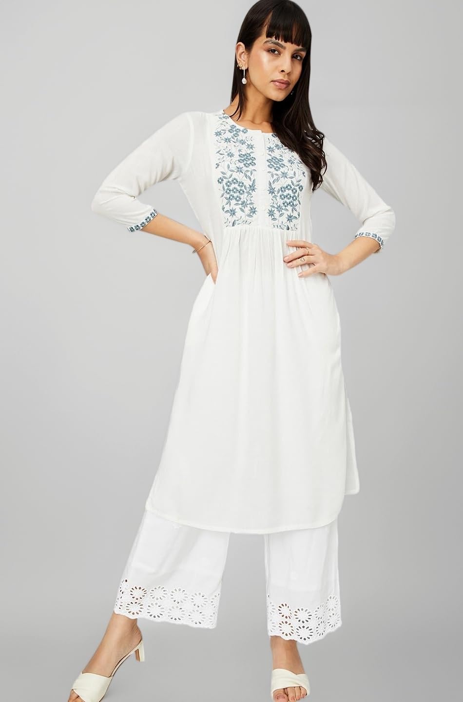 Women's Rayon Regular Fit Casual Kurta
