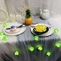 Vista 7 de Lindas luces nocturnas de rana de 3M, 20 LED, para dormitorio, dormitorio, decoración de vacaciones (funciona con batería)