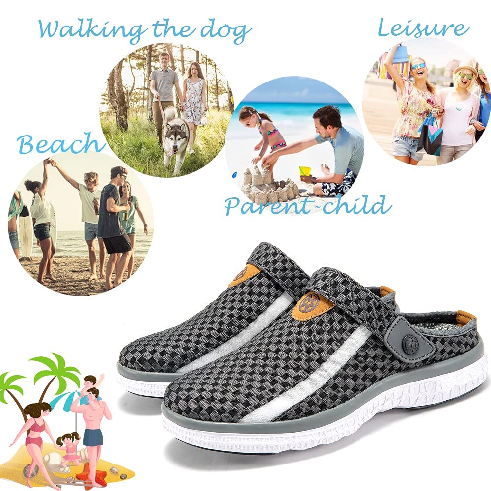 Zuecos y Mules de Verano para Unisex Adulto Slip On Sandalias de Playa Chanclas de Piscina/Casa/Jardín Transpirables Zapatillas Mujer Hombre 36-48