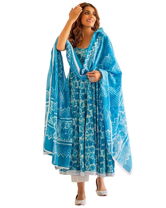 GoSriKi Women Kurta with Pant & Dupatta