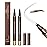 Espoce 2 Pack Eyebrow Pen, Waterproof Microblading Eyebrow Pencil, 4 Tip Precise Eye Brow Makeup Pen for Women to Effortlessly Create Hair Like Natural Brows, Non Dry Out and Last All Day (Dark Brown)