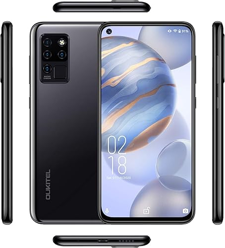 Miniatura 4 de OUKITEL Teléfonos inteligentes desbloqueados Android 10, C21 pantalla FHD+ de 6.4 pulgadas, 20MP frontal+4 cámaras traseras, procesador de juegos
