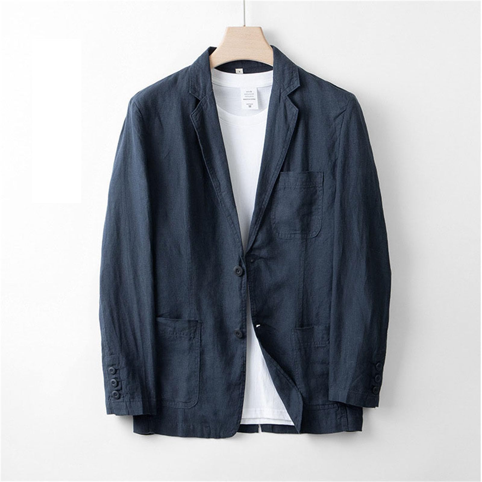 Blazer Uomo Casual Regular Giacca con Bottone Elegante Blazer Affare Giacche da Abito Casual Blazers con Risvolto Classico Formale Giacca Formale Uomo Cappotti E Giacche per Abito Giacche da Completo