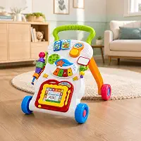 Andador Educativo Musical Didático Infantil Rayo com Painel Interativo para Primeiros Passos Colorido