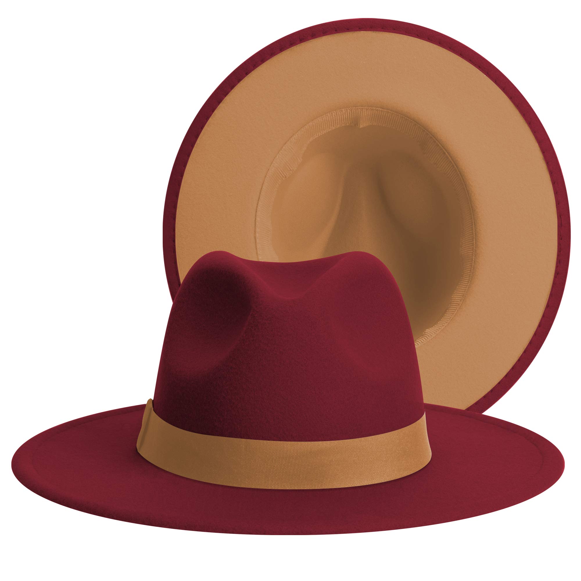 Womens &amp; Mens Fedora Hats, Wide Brim Fedora Hats for Women Men