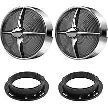 3 1/4" Motorcycle Turn Signal Lens Covers 2 Pack, Custom Smoked Front Rear Lamp Lenses Retro Tail Light Caps Universal for Harley Road King Electra Street Glide Heritage Softail Accessories