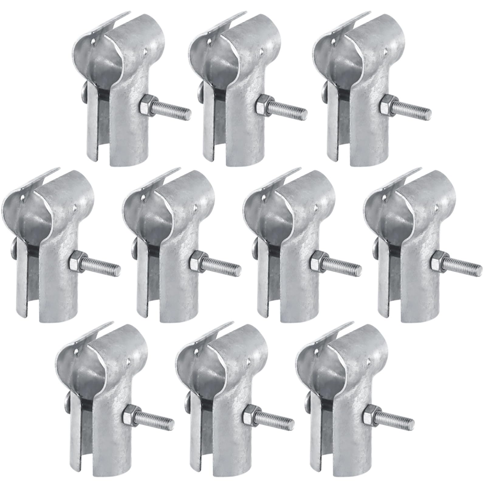 Clôture qui bouge ? Fixez vos rails avec ce lot de 10 colliers de serrage en T Ø45mm