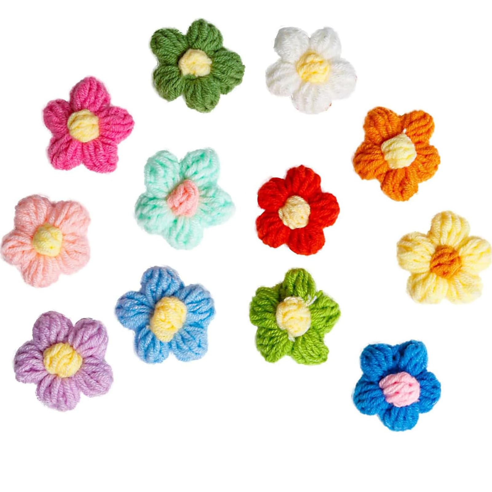 12PCS Embroidery Patches for Clothing, Patches for Embroidery Work, Cloth Stickers Patch, Colorful Flower Creative DIY Craft Stickers for Customizing Jeans Jackets Bags-image-15