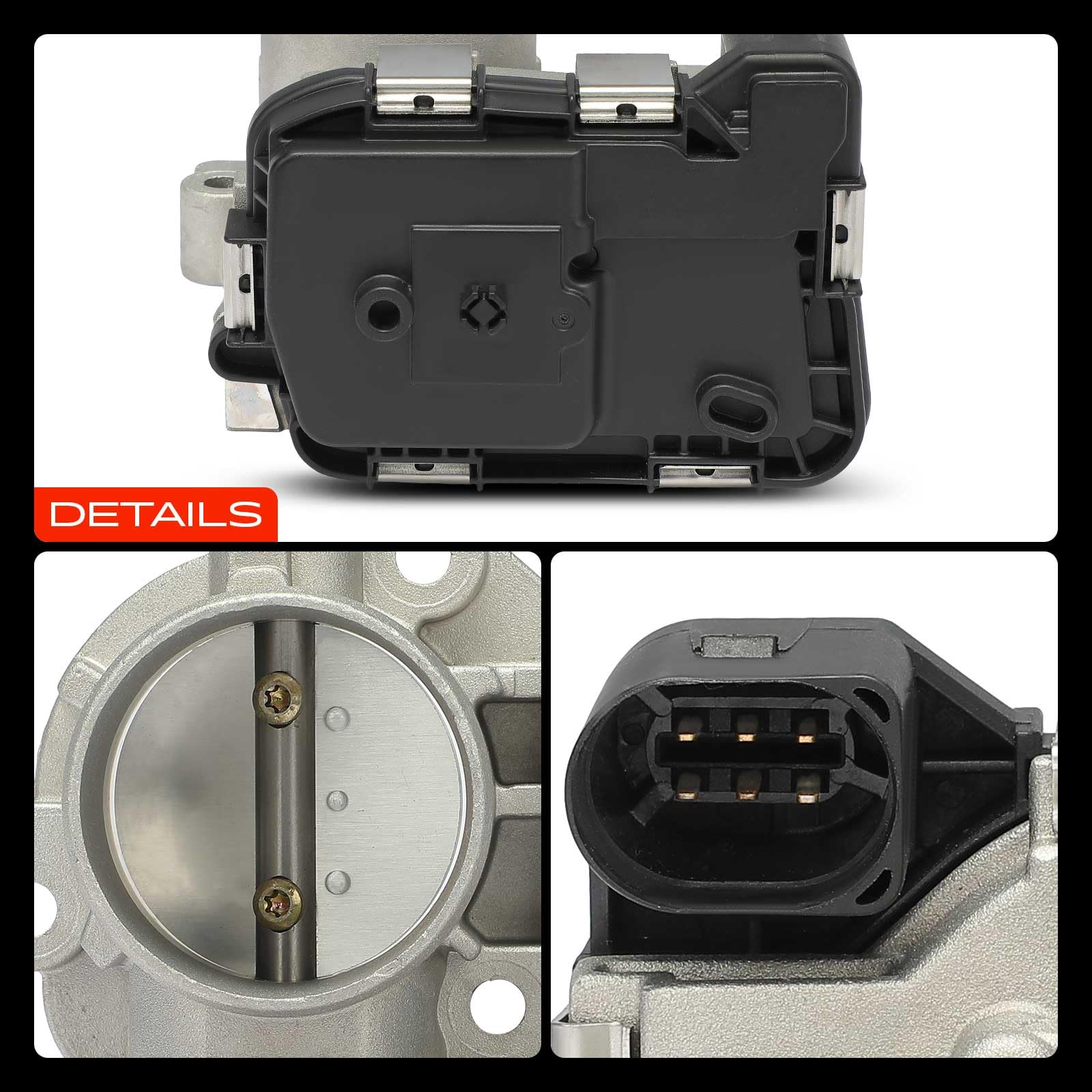 Frankberg Valvola dell'acceleratore Benzina Compatibile con Polo AE1 AW1 BZ1 1.0L A1 Sportback 8XA 8XF 1.0L Golf VII 5G1 BE1 BE2 BQ1 1.0L Octav.i.a III Combi 5E5 5E6 1.0L 04C133062C