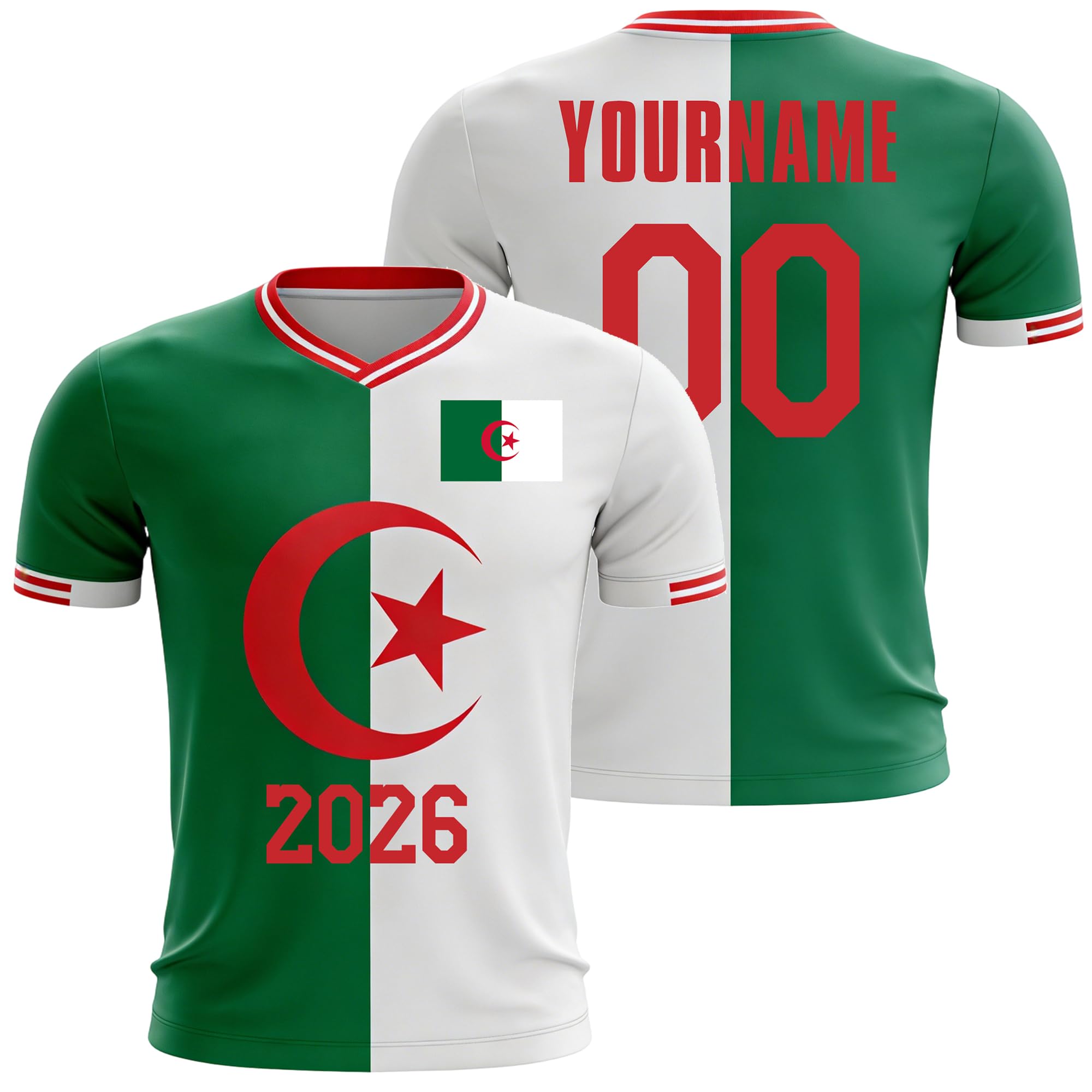 Custom Soccer Jersey for Men Women Kids, Personalized Football T-Shirt with Any Name and Number, Breathable Sport Team Uniform for Training