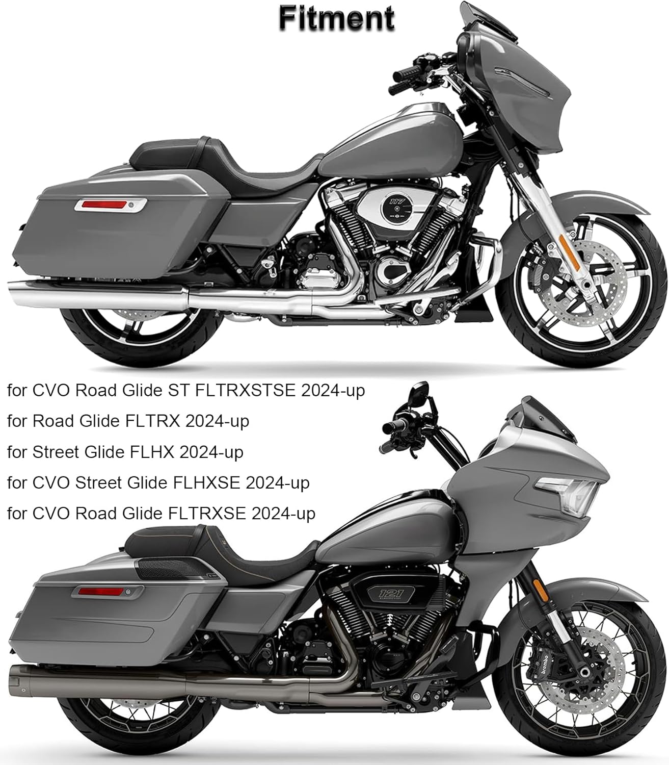 Extended Skid Plate Lower Engine Guard Protection Fits for Harley Davidson Touring Street Glide 2024-up,CVO Street Glide 2024-up,Road Glide 2024-up,CVO Road Glide & CVO Road Glide ST 2024-up