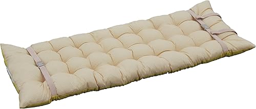 Vista 47 de Cojín de tumbona para patio, mecedora, sofá, muebles, cojines de descanso para exteriores e interiores, cojín grueso para tumbona con lazos