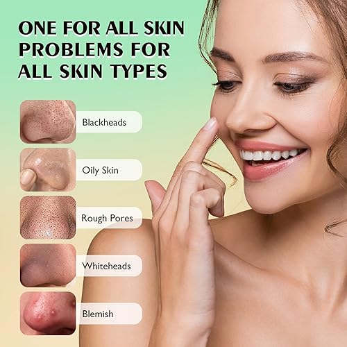 Miniatura 3 de AUSLKA Tiras de poros de puntos negros, (70 unidades) removedor de puntos negros, tiras de nariz de limpieza profunda con desatascamiento