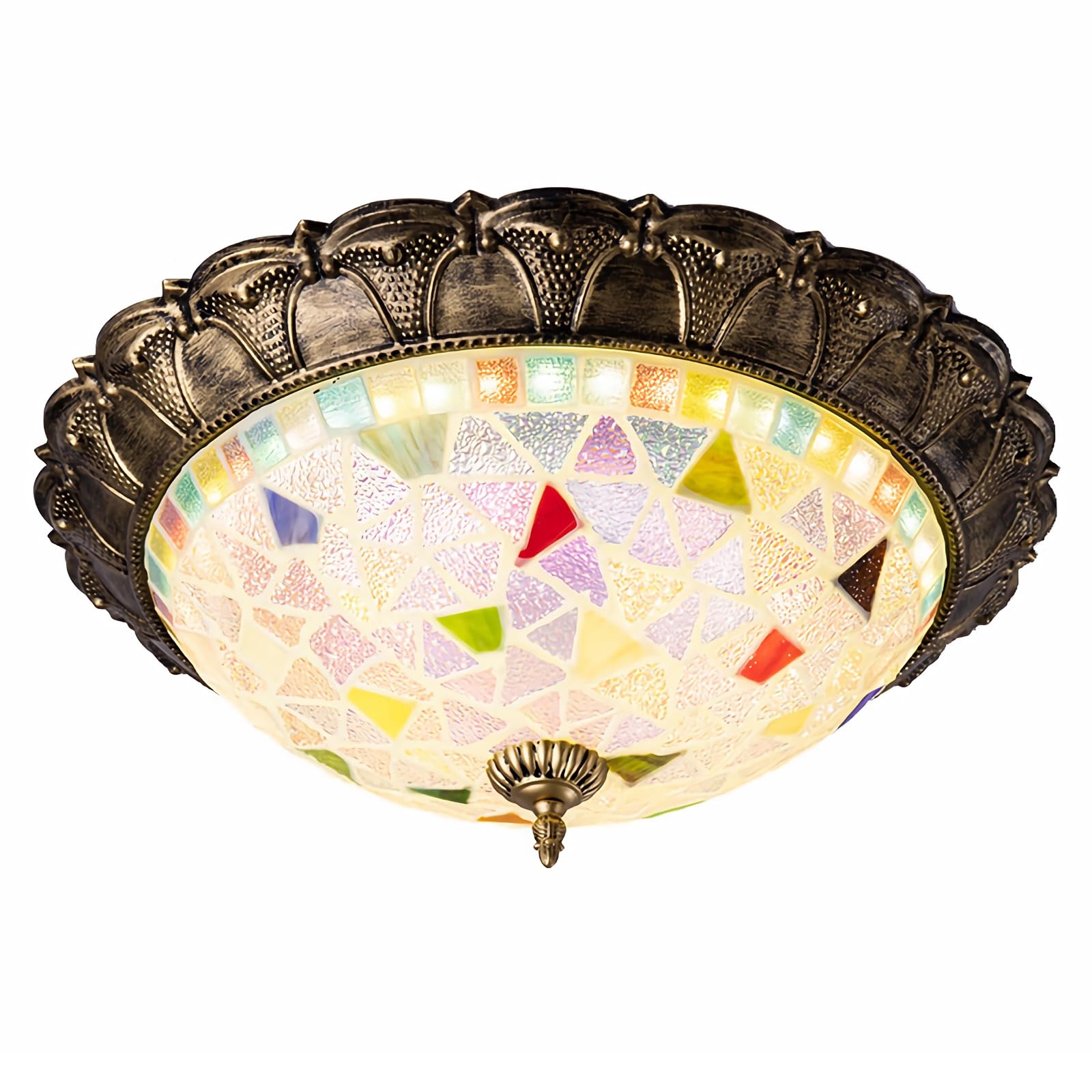 Lustre LED À Coquillages Vintage pour Sublimer l'Ambiance de Votre Salon