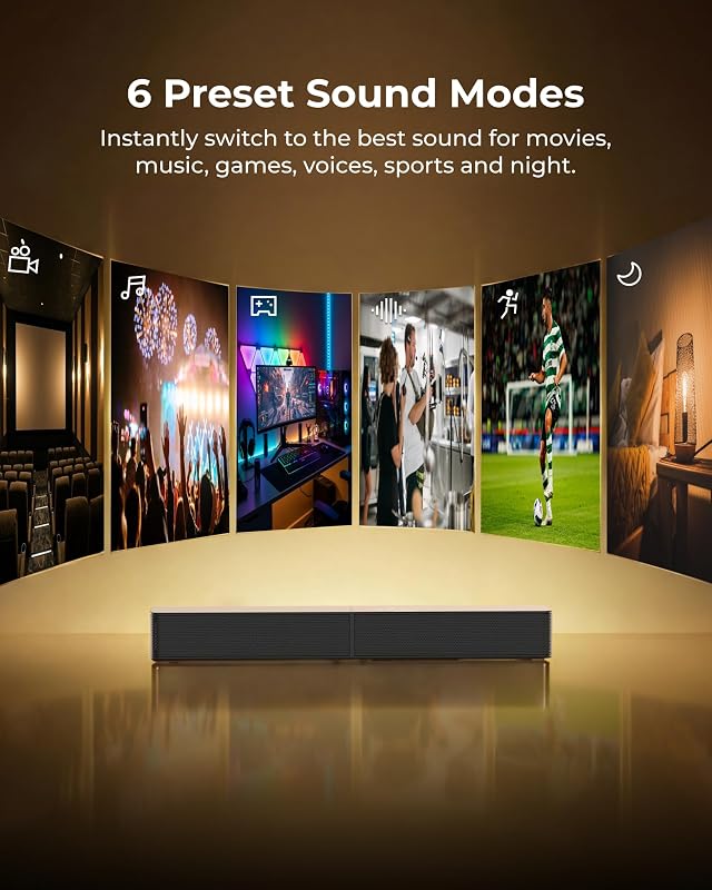 ULTIMEA Sound Bar with Wireless Subwoofer, App Control, for Home Theater image 5